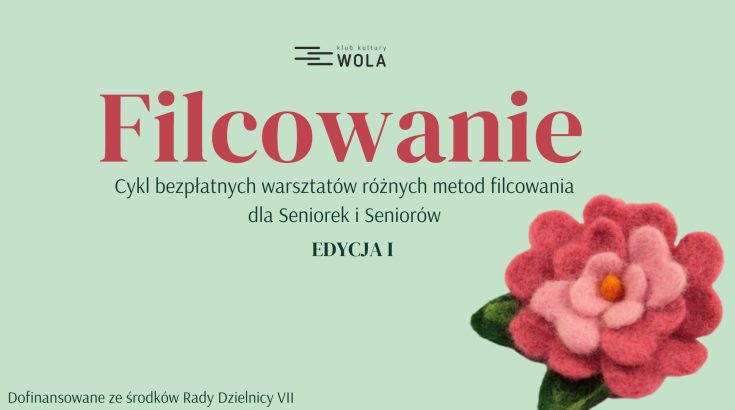 Filcowanie - bezpłatne warsztaty dla Seniorów
